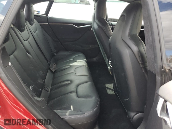 2015 Tesla Model S 85D with VIN 5YJSA1E47FF113946, listed as a Copart auction lot 52755675 with 81,344 mi miles and Salvage Title. Bid and sale history available at carsss.com. Image 10.