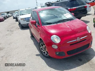 2013 FIAT 500 Sport z VIN 3C3CFFBR3DT752928, wystawiony jako IAAI lot #42496740 z przebiegiem 173 488 mil mil oraz . Historia ofert i sprzedaży dostępna na DreamBid. Obrazek 1.