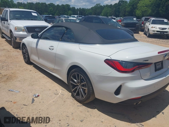2023 BMW 4 Series 430i xDrive with VIN WBA43AT04PCM23292, listed as a IAAI auction lot 42465765 with 17,376 mi miles and . Bid and sale history available at DreamBid. Image 3.