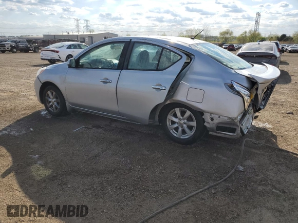 2013 Nissan Versa S Plus with VIN 3N1CN7AP6DL884718, listed as a Copart auction lot 55601705 with 65,622 mi miles and Salvage title. Bid and sale history available at DreamBid. Image 2.