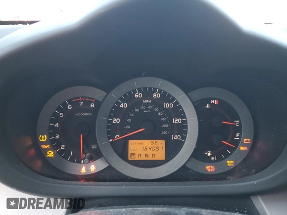 2008 Toyota RAV4 with VIN JTMBD35V685142760, listed as a Copart auction lot 55666735 with 164,091 mi miles and Clean Title. Bid and sale history available at carsss.com. Image 9.