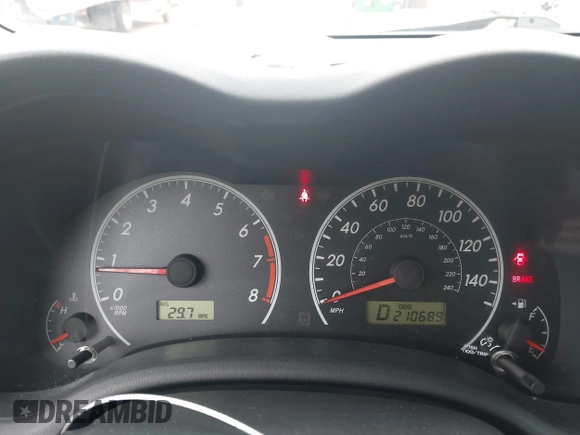 2012 Toyota Corolla L with VIN 5YFBU4EE4CP031190, listed as a IAAI auction lot 42015131 with 210,689 mi miles. Bid and sale history available at carsss.com. Image 7.