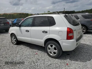 2007 Hyundai Tucson GLS with VIN KM8JM12B67U617088, listed as a Copart auction lot 51600075 with 155,444 mi miles and Clean Title. Bid and sale history available at carsss.com. Image 2.