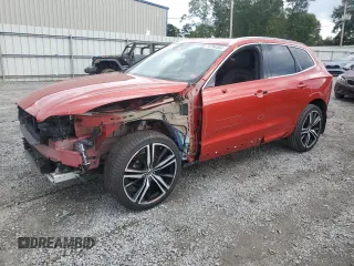 2019 Volvo XC60 R-Design with VIN LYV102RM9KB214285, listed as a Copart auction lot 71754384 with 50,554 mi miles and Salvage Title. Bid and sale history available at carsss.com. Image 1.