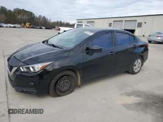2020 Nissan Versa S with VIN 3N1CN8DVXLL864180, listed as a Copart auction lot 86375554 with 93,184 mi miles and Salvage Title. Bid and sale history available at carsss.com. Image 1.