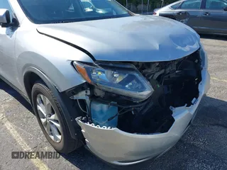 2015 Nissan Rogue SV with VIN KNMAT2MT1FP502320, listed as a IAAI auction lot 42095565 with 93,422 mi miles and . Bid and sale history available at carsss.com. Image 6.
