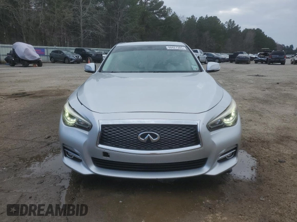 2014 Infiniti Q50 with VIN JN1BV7AP0EM688292, listed as a Copart auction lot 44427385 with 174,233 mi miles and Salvage title. Bid and sale history available at DreamBid. Image 5.