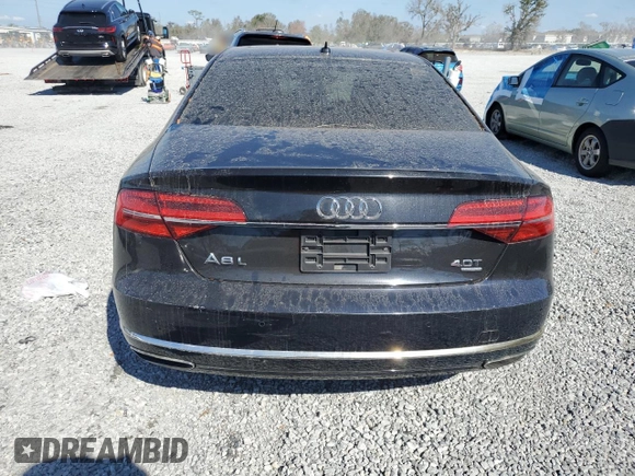 2015 Audi A8 L 4.0T with VIN WAU32AFD3FN002339, listed as a Copart auction lot 43997275 with 165,249 mi miles and Clean Title. Bid and sale history available at carsss.com. Image 6.