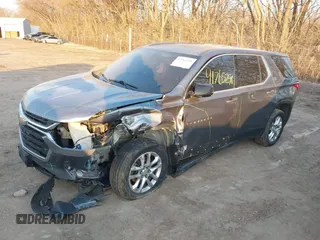 2018 Chevrolet Traverse LS with VIN 1GNERFKW1JJ234585, listed as a IAAI auction lot 41765298 with 129,086 mi miles. Bid and sale history available at carsss.com. Image 2.