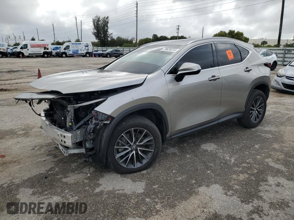 2024 Lexus NX 250 Premium with VIN 2T2GDCAZ4RC007758, listed as a Copart auction lot 79620224 with 12,845 mi miles and Salvage title. Bid and sale history available at DreamBid. Image 1.