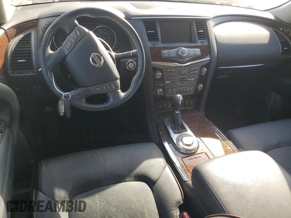2020 Nissan Armada SL with VIN JN8AY2ND8L9109346, listed as a Copart auction lot 43010145 with 32,268 mi miles and Salvage Title. Bid and sale history available at carsss.com. Image 8.