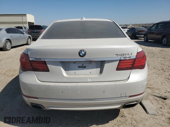 2015 BMW 7 Series 740Li with VIN WBAYE4C54FD947298, listed as a Copart auction lot 48323785 with 81,570 mi miles and Salvage Title. Bid and sale history available at DreamBid. Image 6.