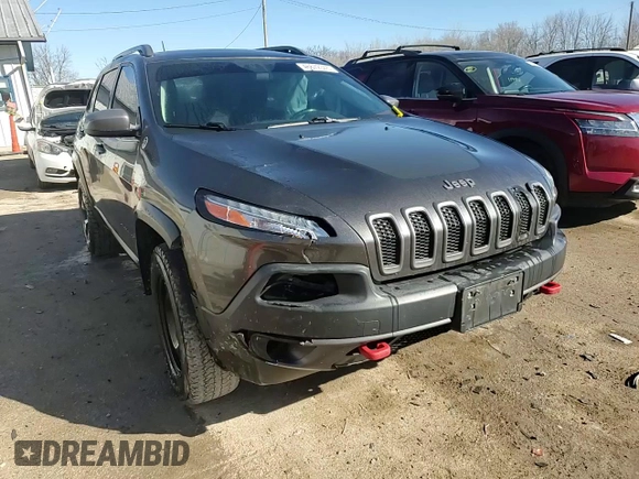 2014 Jeep Cherokee Trailhawk with VIN 1C4PJMBS1EW161642, listed as a Copart auction lot 46672345 with 196,908 mi miles and Salvage Title. Bid and sale history available at carsss.com. Image 14.
