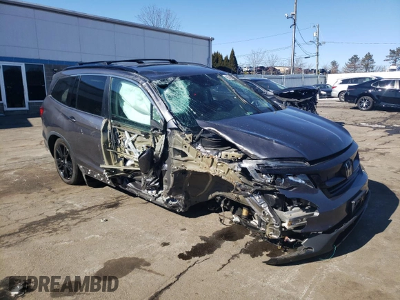 2022 Honda Pilot Special Edition with VIN 5FNYF6H27NB012066, listed as a Copart auction lot 46342685 with 43,511 mi miles and Non Repairable. Bid and sale history available at carsss.com. Image 4.
