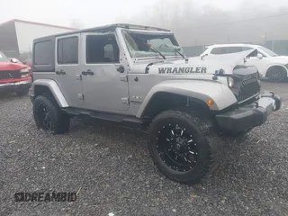 2016 Jeep Wrangler Unlimited 75th Anniversary with VIN 1C4BJWEG6GL170760, listed as a IAAI auction lot 41953745 with 72,827 mi miles and . Bid and sale history available at DreamBid. Image 1.
