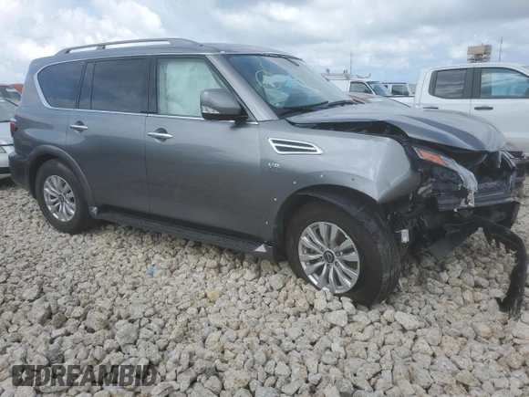 2022 Nissan Armada SV with VIN JN8AY2AC6N9161963, listed as a Copart auction lot 67955474 with 64,464 mi miles and Salvage Title. Bid and sale history available at carsss.com. Image 4.