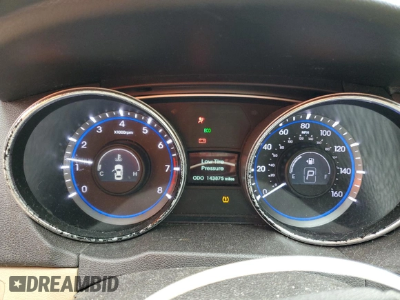 2013 Hyundai Sonata GLS z VIN 5NPEB4AC8DH757141, wystawiony jako Copart lot #50408525 z przebiegiem 143 875 mil mil oraz Szkoda całkowita • Salvage title. Historia ofert i sprzedaży dostępna na DreamBid. Obrazek 9.