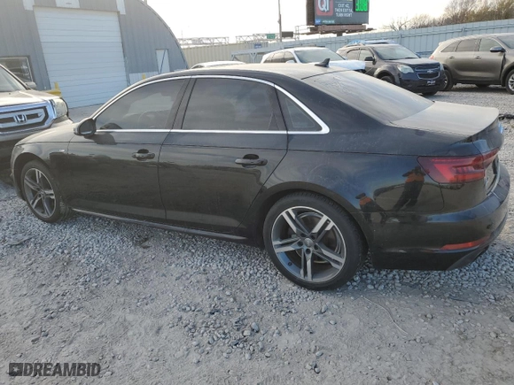 2018 Audi A4 Premium Plus with VIN WAULMAF43JN019550, listed as a Copart auction lot 83832484 with 75,466 mi miles and Salvage Title. Bid and sale history available at carsss.com. Image 2.
