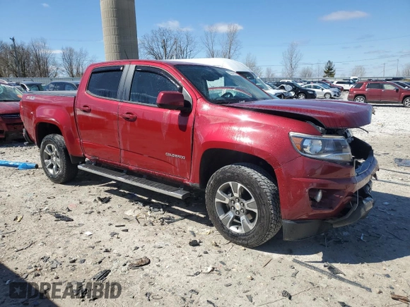 2019 Chevrolet Colorado 4WD Z71 with VIN 1GCGTDEN7K1106007, listed as a Copart auction lot 53304245 with 52,693 mi miles and Salvage title. Bid and sale history available at DreamBid. Image 4.