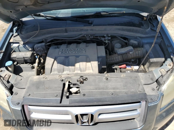 2006 Honda Pilot EX-L with VIN 5FNYF28546B045353, listed as a Copart auction lot 53646695 with 107,325 mi miles and Salvage Title. Bid and sale history available at DreamBid. Image 12.