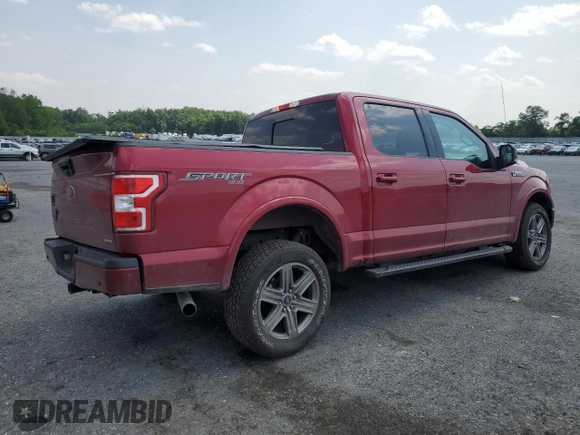 2019 Ford F-150 XL with VIN 1FTEW1EP0KFB14211, listed as a Copart auction lot 60712585 with 92,013 mi miles and Salvage title. Bid and sale history available at DreamBid. Image 3.