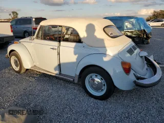 1979 Volkswagen Beetle with VIN 1592031742, listed as a Copart auction lot 77628044 with 93,929 mi miles and Salvage Title. Bid and sale history available at DreamBid. Image 2.