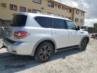 2017 Nissan Armada Platinum z VIN JN8AY2ND0H9008549, wystawiony jako Copart lot #56767515 z przebiegiem 60 152 mil mil oraz Szkoda całkowita • Salvage title. Historia ofert i sprzedaży dostępna na DreamBid. Obrazek 3.