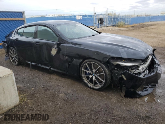 2020 BMW 8 Series M850i with VIN WBAGV8C09LCD82171, listed as a Copart auction lot 71857284 with Not Provided miles and Salvage Title. Bid and sale history available at carsss.com. Image 4.