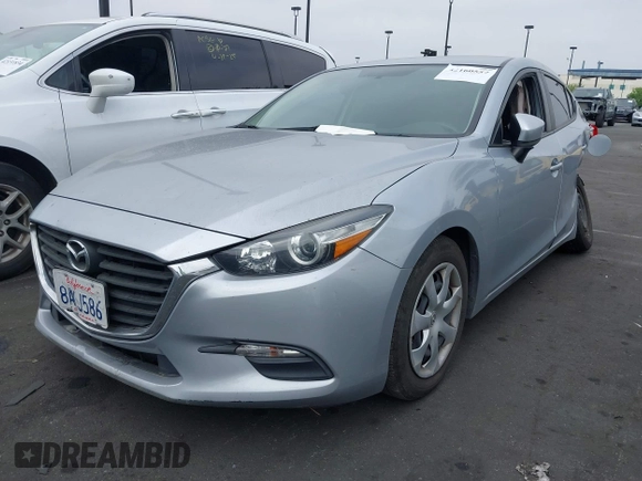 2017 Mazda 3 Sport with VIN 3MZBN1U76HM154192, listed as a IAAI auction lot 42160557 with 71,537 mi miles and . Bid and sale history available at DreamBid. Image 2.