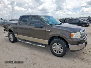 2008 Ford F-150 XL with VIN 1FTRW12W18KF04621, listed as a Copart auction lot 62176355 with 195,577 mi miles and Salvage title. Bid and sale history available at DreamBid. Image 4.