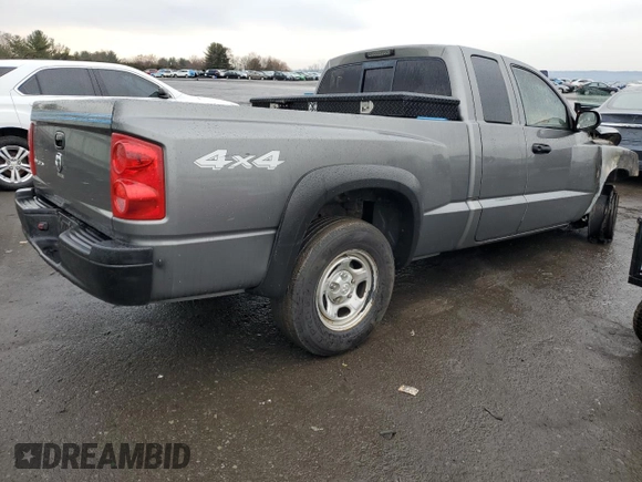 2005 Dodge Dakota ST with VIN 1D7HW22K25S316237, listed as a Copart auction lot 47223115 with Not Provided miles and Salvage Title. Bid and sale history available at DreamBid. Image 3.