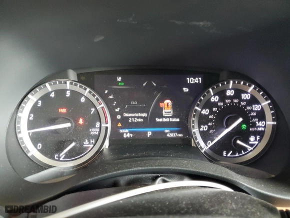 2022 Toyota Highlander Platinum with VIN 5TDFZRBH4NS190039, listed as a Copart auction lot 46864285 with 42,837 mi miles and Salvage Title. Bid and sale history available at carsss.com. Image 9.