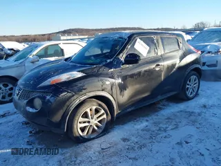2013 Nissan Juke S with VIN JN8AF5MR8DT209858, listed as a IAAI auction lot 41341442 with 125,367 mi miles. Bid and sale history available at carsss.com. Image 2.