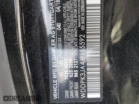 2018 Mercedes-Benz SLC 300 z VIN WDDPK3JA4JF155592, wystawiony jako Copart lot #80042324 z przebiegiem 89 312 mil mil oraz Szkoda całkowita • Salvage title. Historia ofert i sprzedaży dostępna na DreamBid. Obrazek 12.