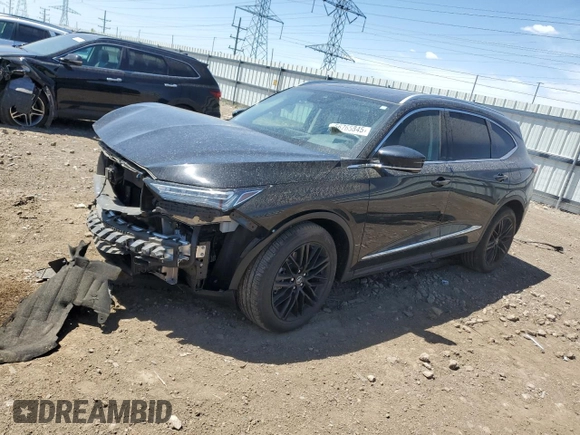 2023 Acura MDX Advance with VIN 5J8YE1H86PL031123, listed as a Copart auction lot 56765845 with 19,206 mi miles and Salvage title. Bid and sale history available at DreamBid. Image 1.