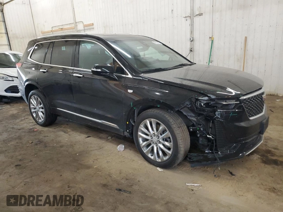 2024 Cadillac XT6 AWD Premium Luxury with VIN 1GYKPDRS8RZ706118, listed as a Copart auction lot 50127425 with 36,025 mi miles and Salvage Title. Bid and sale history available at DreamBid. Image 4.