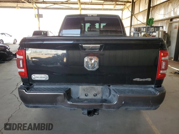 2019 Ram 2500 Longhorn with VIN 3C6UR5PL3KG644764, listed as a Copart auction lot 59995335 with 93,029 mi miles and Salvage title. Bid and sale history available at DreamBid. Image 6.