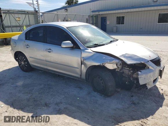 2006 Mazda 3 i with VIN JM1BK12F261537305, listed as a Copart auction lot 42549055 with Not Provided miles and Salvage Title. Bid and sale history available at carsss.com. Image 4.