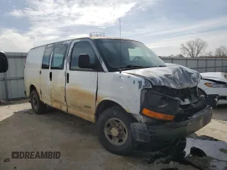 2003 Chevrolet Express Cargo z VIN 1GCHG35U531220101, wystawiony jako Copart lot #49040665 z przebiegiem 321 267 mil mil oraz Szkoda całkowita • Salvage title. Historia ofert i sprzedaży dostępna na DreamBid. Obrazek 4.