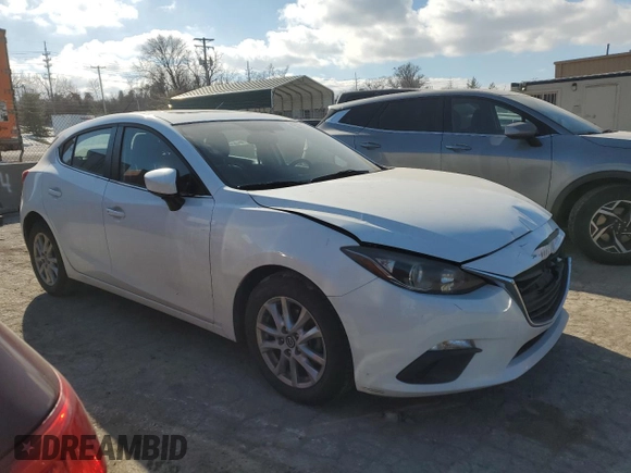 2014 Mazda 3 i Grand Touring with VIN JM1BM1M75E1215868, listed as a Copart auction lot 42330165 with 105,871 mi miles and Salvage Title. Bid and sale history available at DreamBid. Image 4.