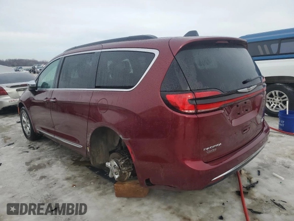 2023 Chrysler Pacifica Limited with VIN 2C4RC3GG5PR600273, listed as a Copart auction lot 46516335 with 34,057 mi miles and Non repairable. Bid and sale history available at DreamBid. Image 2.