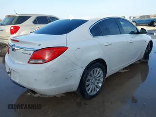 2011 Buick Regal CXL Turbo TO1 with VIN W04GV5EV4B1114706, listed as a IAAI auction lot 41764856 with 116,215 mi miles. Bid and sale history available at carsss.com. Image 4.