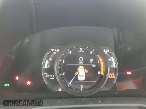 2019 Lexus ES with VIN 58ABZ1B1XKU009721, listed as a Copart auction lot 45947035 with 70,117 mi miles and Salvage Title. Bid and sale history available at carsss.com. Image 9.