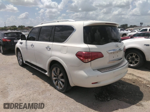 2014 Infiniti QX80 with VIN JN8AZ2NF6E9551446, listed as a IAAI auction lot 42554502 with 209,884 mi miles and . Bid and sale history available at DreamBid. Image 3.