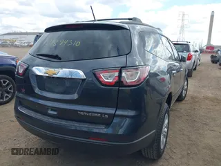 2013 Chevrolet Traverse LS with VIN 1GNKRFED7DJ116297, listed as a IAAI auction lot 41894310 with 180,551 mi miles. Bid and sale history available at carsss.com. Image 4.