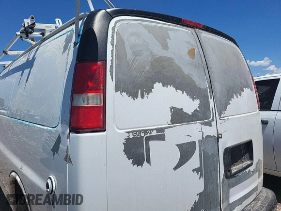 2010 Chevrolet Express Cargo with VIN 1GCZGFBA0A1162895, listed as a IAAI auction lot 42849189 with 175,151 mi miles and . Bid and sale history available at DreamBid. Image 3.