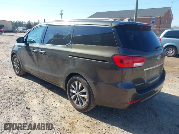 2016 Kia Sedona EX with VIN KNDMC5C11G6184513, listed as a IAAI auction lot 41488816 with 184,476 mi miles. Bid and sale history available at carsss.com. Image 3.