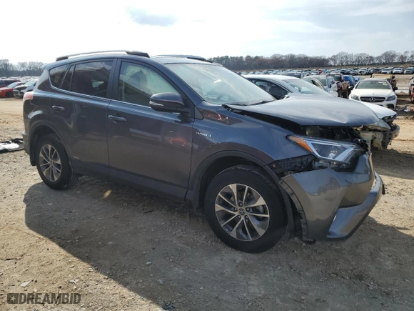 2016 Toyota RAV4 Hybrid XLE with VIN JTMRJREV7GD058459, listed as a Copart auction lot 45479505 with 218,153 mi miles and Salvage Title. Bid and sale history available at carsss.com. Image 4.