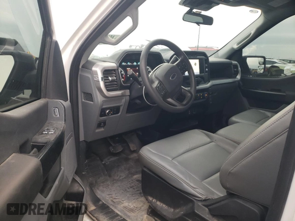 2023 Ford F-150 XL with VIN 1FTMF1CB4PKE99998, listed as a Copart auction lot 46230585 with 22,330 mi miles and Salvage Title. Bid and sale history available at carsss.com. Image 8.