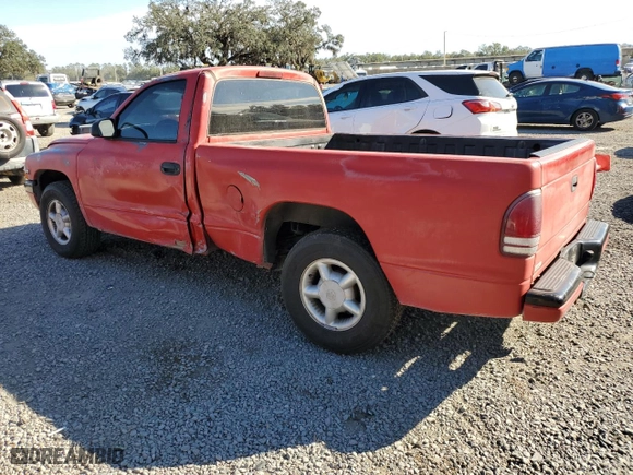 1997 Dodge Dakota "S" with VIN 1B7FL26Y9VS164210, listed as a Copart auction lot 87233344 with 0 mi miles and Salvage Title. Bid and sale history available at carsss.com. Image 2.